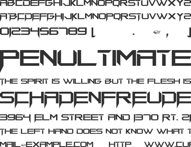 DNA Beast font preview