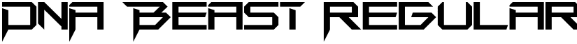DNA Beast Regular font