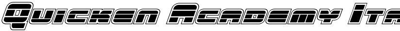 Quicken Academy Italic Italic font