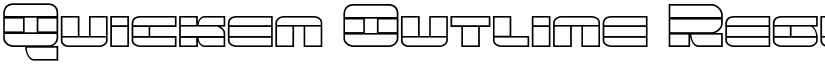 Quicken Outline Regular font