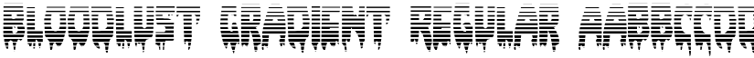 Bloodlust Gradient Regular font