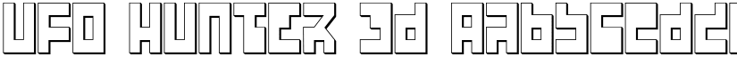 UFO Hunter 3D font