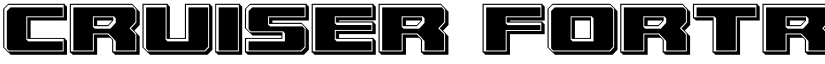 Cruiser Fortress Bevel Regular font