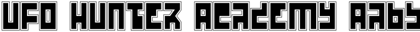 UFO Hunter Academy font