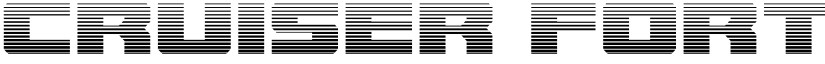 Cruiser Fortress Gradient Regular font