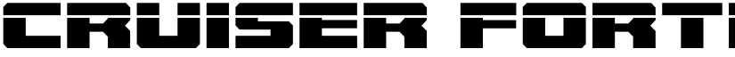 Cruiser Fortress Laser Regular font