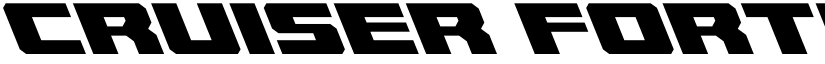 Cruiser Fortress Leftalic Italic font