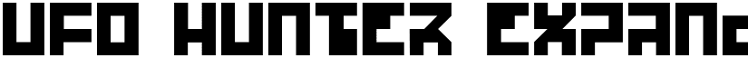 UFO Hunter Expanded font