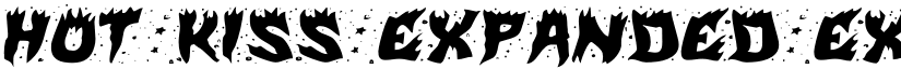 Hot Kiss Expanded Expanded font