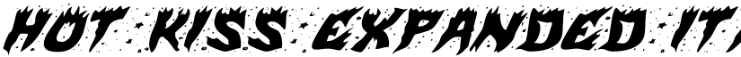 Hot Kiss Expanded Italic Expanded Italic font