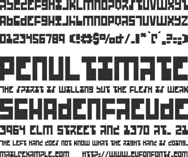 Ufo Hunter font preview