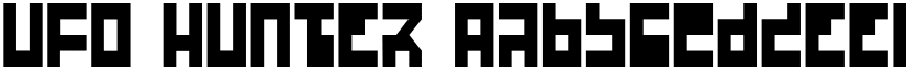 UFO Hunter font