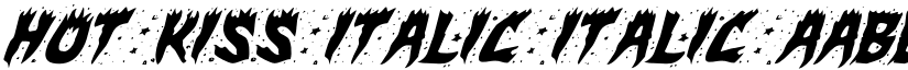 Hot Kiss Italic Italic font