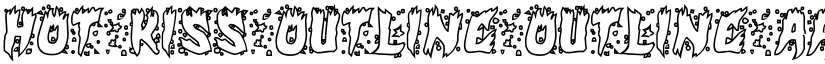 Hot Kiss Outline Outline font