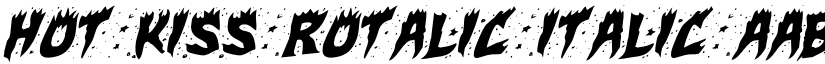 Hot Kiss Rotalic Italic font