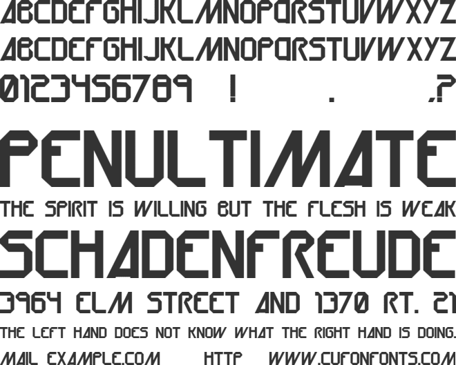 Oru font preview