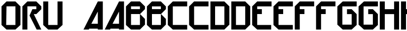 ORU font