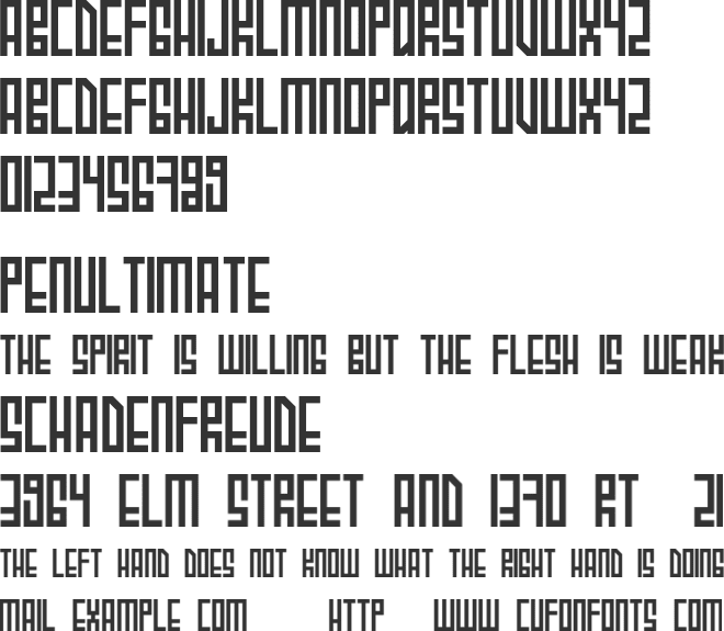 Uzbek Neue Luxation font preview