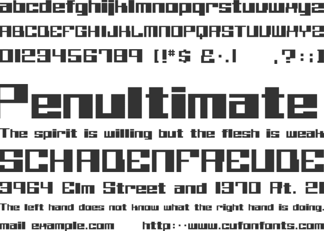 Believer font preview