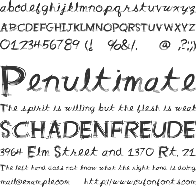 Hallway font preview