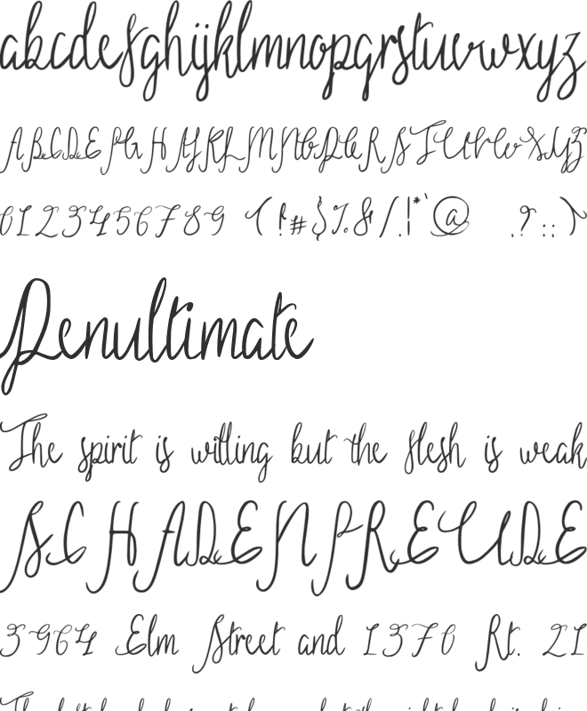 Sild font preview