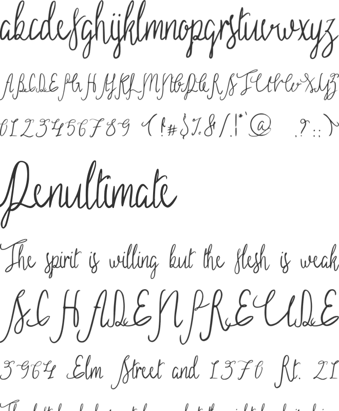 Sild font preview