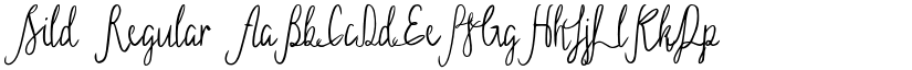 Sild Regular font