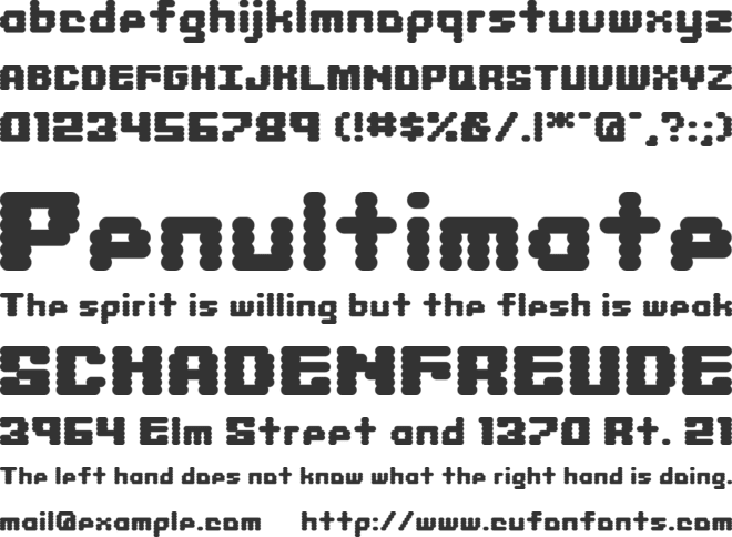 Librium + Libritabs font preview