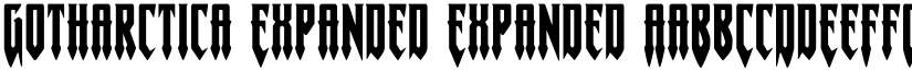 Gotharctica Expanded Expanded font