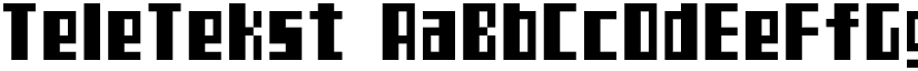 TeleTekst font