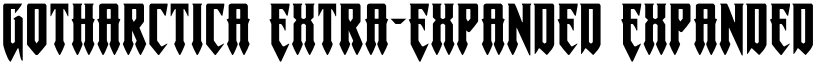 Gotharctica Extra-Expanded Expanded font