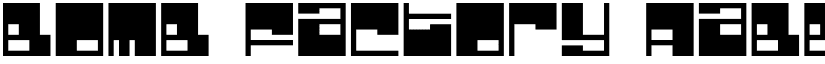 Bomb Factory font
