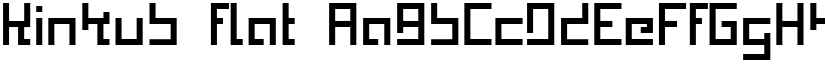Kinkub flat font