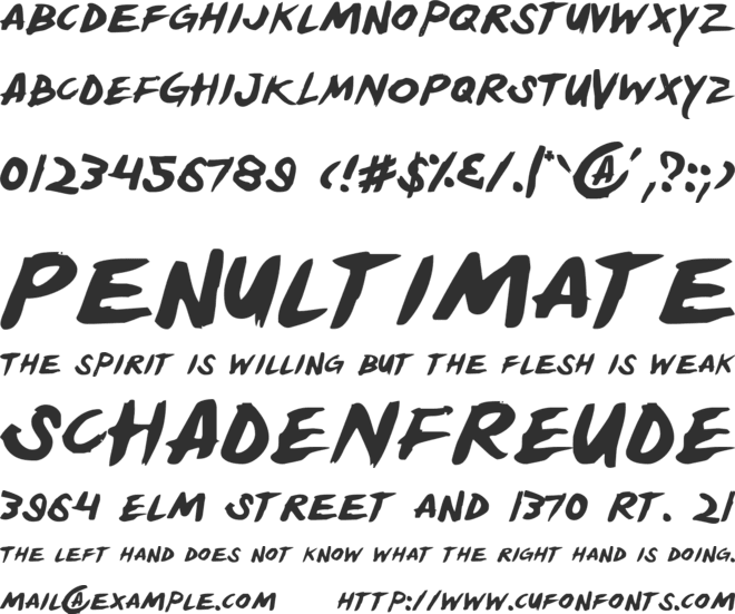 Yellowjacket font preview