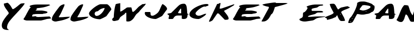 Yellowjacket Expanded Expanded font