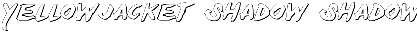 Yellowjacket Shadow Shadow font
