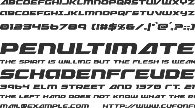 Graymalkin font preview