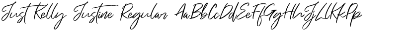 Just Kelly Justine Regular font