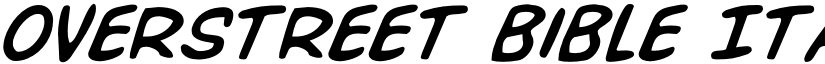 Overstreet Bible Italic Italic font