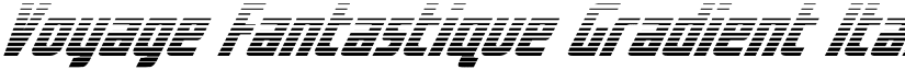 Voyage Fantastique Gradient Italic font