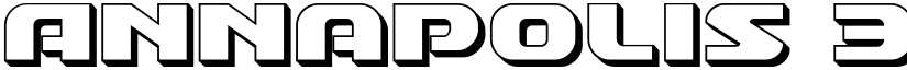Annapolis 3D Regular font