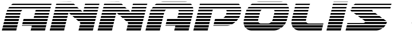 Annapolis Gradient Italic Italic font