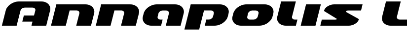 Annapolis Lower Case Expanded Italic Expanded Italic font
