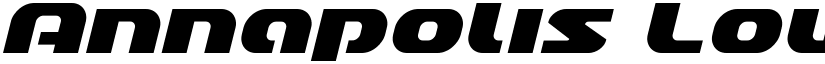 Annapolis Lower Case Italic Italic font