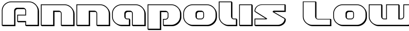 Annapolis Lower Case Outline Outline font
