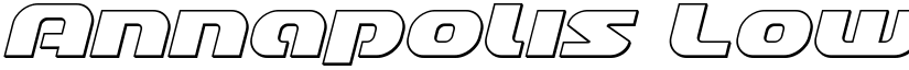 Annapolis Lower Case Outline Italic Outline Italic font