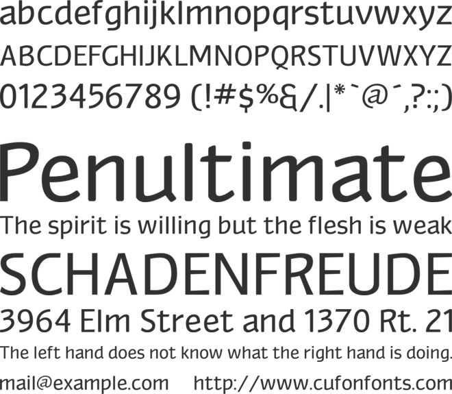 Myndraine font preview