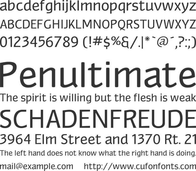 Myndraine font preview