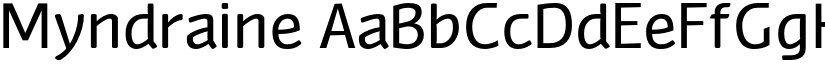 Myndraine font