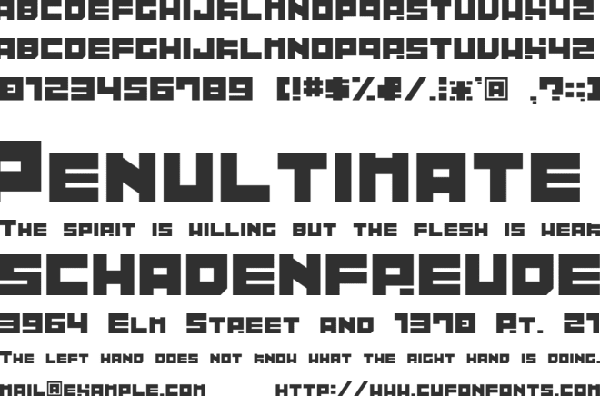 Tibitto font preview
